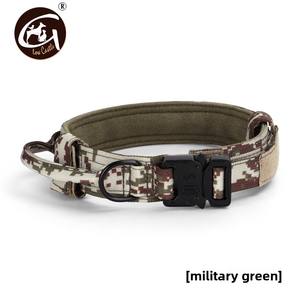 Camouflage in Nylon verde militare per addestramento per cani collare tattico medio grande solido per prodotti transfrontalieri per animali Amazon - Product Image 3