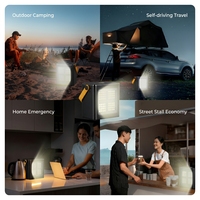 Batterie externe solaire 100000mAh-150000mAh avec lampe de camping intégrée, câbles intégrés, station d'alimentation portable pour l'extérieur