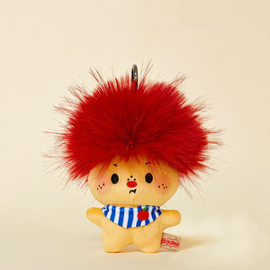 HECION Portachiavi Creativo con Bambola di Peluche Bruciata, Simpatico e Divertente, Ciondolo Trendy per Borsa, Accessorio di Moda - Product Image 4