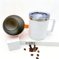 Mug de voyage isotherme anti-fuite avec poignée, design moderne, logo personnalisé, qualité alimentaire, idéal pour le camping, la maison et le bureau – Nouveauté très prisée