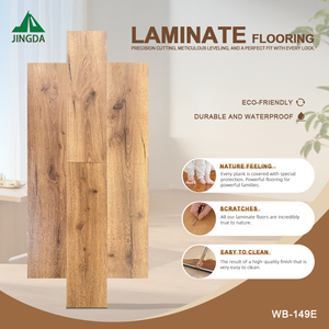 Piso Laminado de <span class=keywords><strong>Parquet</strong></span> de Madera HDF de 8 mm y 12 mm, Impermeable y de Colores para Exportación de Alta Calidad - Product Image 6