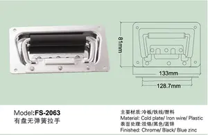 Faixa de ferragem para estojo de voo fecho da mola fs2065