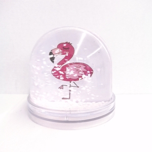 Globe à neige en plastique personnalisé, cadeau souvenir en gros, globe à neige en résine acrylique avec insertion photo - Product Image 3
