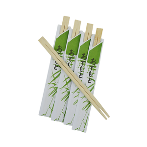 Eenmalige Tweeling Eetstokjes Eetstokjes Bamboe Met Custom Logo - Product Image 3