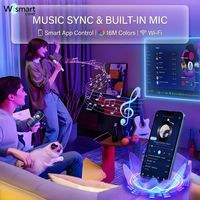 Светодиодная лента 12В 24В WS2812B WS2815 WS281 Smart RGB с адресной подсветкой, 30, 60, 144 светодиода, гибкая, самоклеящаяся, с изменением цвета, комплект
