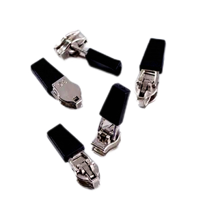 Chất lượng cao Nylon dây kéo kim loại thanh trượt đôi cao su tùy chỉnh bán khóa tự làm đầu 4yg dây kéo thanh trượt cho túi hàng may mặc trực tiếp Trung Quốc - Product Image 4