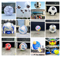 Ballon de football gonflable personnalisé en tissu Oxford pour la publicité sportive, ballon de football géant gonflable pour l'événement de la Coupe du monde de football