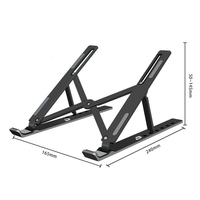 Support d'Ordinateur Portable Réglable Pliable en ABS, Support Portable pour MacBook Air, Béquille Pliable pour Téléphone