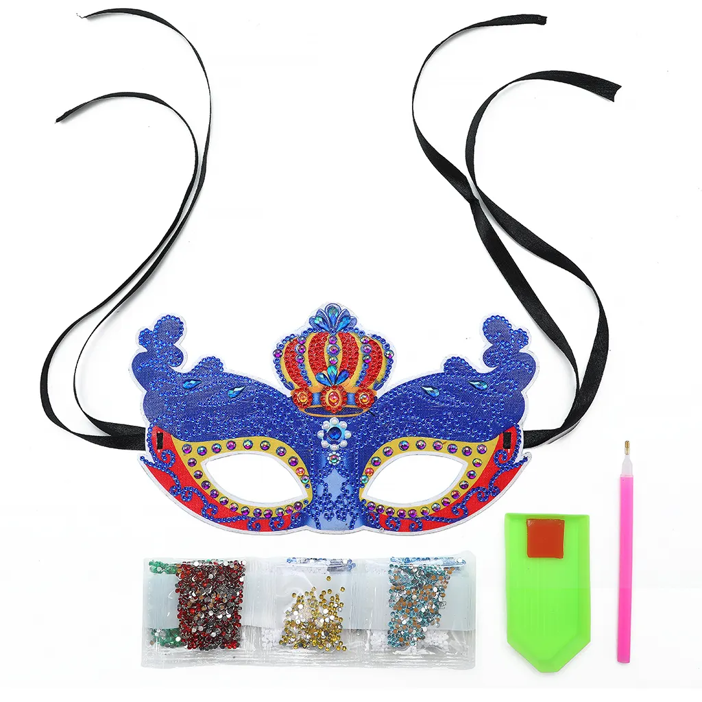 Nieuwe Trend Halloween Decoraties Cosplay Kostuum Diy Sexy Diamant Feest Gezichtsmasker Voor Vrouwen