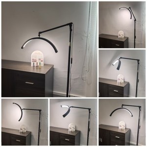 Lampe LED professionnelle 38W demi-lune pour extension de cils, éclairage de beauté sur pied - Product Image 4