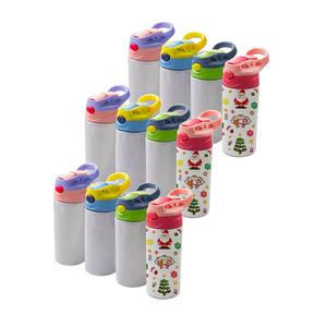 Vasos de Aluminio para Niños, Sublimables, para Agua, 12 oz, Ecológicos, con Pajita, Envío Gratis, 48 Unidades por Caja - Product Image 1