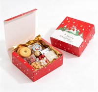 Boîte d'emballage en papier cartonné blanc de qualité alimentaire pour pâtisseries et biscuits, avec couvercle rabattable et séparateur, personnalisable