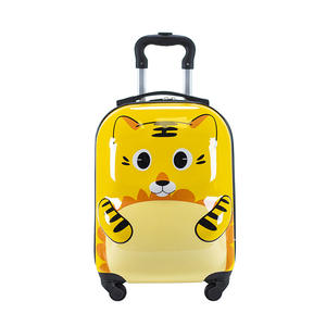 Maleta Infantil de <span class=keywords><strong>18</strong></span> Pulgadas con Doble Asa y Cuatro Ruedas, con Lindo Logotipo de Gato Impreso, Hecha de Material PC - Product Image 1