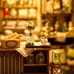 Bộ đồ chơi lắp ráp nhà gỗ 3D IIECREATE 9.5 inch, tự làm, mô hình quán cà phê kỳ diệu, quà tặng cho người lớn - Product Image 2