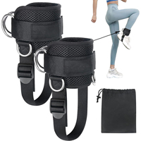 Logo personnalisé nouveauté Gym Fitness jambe poulie cheville sangles enveloppes véritable néoprène matériel réglable pour la protection
