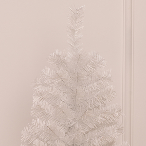 New Arrival Pure White PVC Tabletop Christmas <b>Tree</b> with Plastic Base, Xmas Decoration for Living Room & Bedroom - Product Image 5