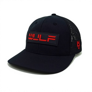 Casquette de camionneur pour adulte à 6 panneaux structurés avec dos en maille et patch en caoutchouc réglable, style sport décontracté, fabriquée au Vietnam - Product Image 4