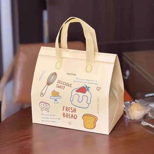 Bolsa Térmica Personalizada para Entrega de Alimentos, de Tela No Tejida con Asas, Grado Alimenticio para Postres, Té con Leche y Productos Horneados Comerciales - Product Image 1