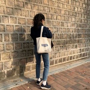 Bolso de Hombro con Forro de Lona, Estilo Japonés 2024, Bolso de Moda para Mujer, Bolso Cruzado de Lona para Estudiantes - Product Image 6
