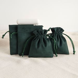 Bolsa de Almacenamiento de Joyas de Terciopelo con Cordón, Bolsa de Regalo para Joyería, Bolsa para Dulces, Bolsa de Almacenamiento para Collares y Colgantes - Product Image 1
