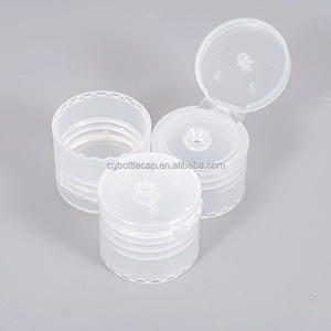 Transparent 20mm petit bouchon à pression une main ouvert capuchon supérieur à rabat pour Gel pour les mains liquide désinfectant pour les mains emballage fermeture en plastique - Product Image 2