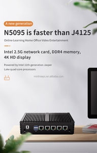 5Lan 2.5G PoE Mini Bilgisayar Güvenlik Duvarı PfSense Intel N5105 N5905 OPNsense Endüstriyel Fansız Router SIM Yuvası HDMI VPN <span class=keywords><strong>IoT</strong></span> Uç Güvenliği - Product Image 2