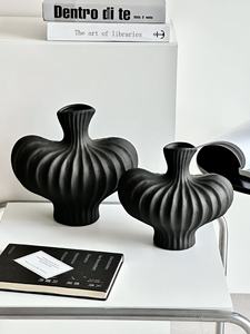 <span class=keywords><strong>Vase</strong></span> en céramique à texture tissée blanc mat, <span class=keywords><strong>vase</strong></span> rustique à deux poignées pour la décoration de style farmhouse - Product Image 6