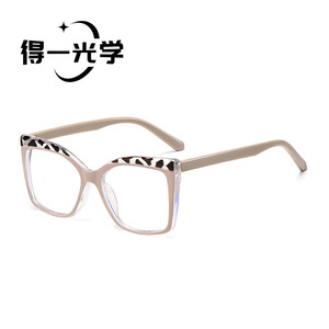 แว่นตา De Yi Optics ทรงแคทอาย กรอบพลาสติก ป้องกันแสงสีฟ้า สำหรับอ่านหนังสือ 男女兼用 - Product Image 2