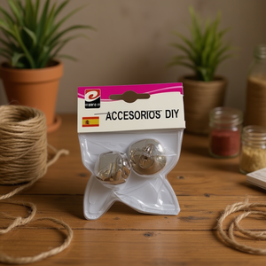 Mnj Bell Accessorio Fai-da-Te, Confezione da 2 Pezzi, Oggetto Decorativo in Metallo per Artigianato - Product Image 2