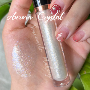 Shimmery Nude Peach Mirror <b>Lip</b> Gloss Long Lasting Moisturizing Glass <b>Lip</b> For Daily Use - Product Image 4