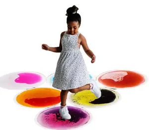 The Arrival Of Kindergarten Education Customized Non-toxic Children's Educational Toys Colorful Liquid Sensory Floor Tiles