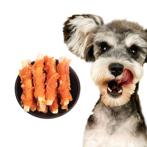 Rebanada de bacalao de alta proteína de alta calidad al por mayor de fábrica OEM ODM retorcida por entrenamiento de pollo recompensa golosinas para perros y gatos - Product Image 1