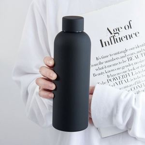 Botella de Boca Pequeña de Acero Inoxidable 304 de 350 ml, 500 ml, 750 ml, 1000 ml, con Acabado Mate de Pintura de Goma, Taza Térmica para Coche y Exteriores, con Logotipo Personalizado - Product Image 6