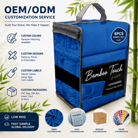 Parures de draps en bambou série 2000, 6 pièces, vente en gros, parures de draps en bambou pour hôtel