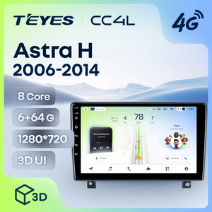 TEYES CC4L pour Opel <span class=keywords><strong>Astra</strong></span> H 2006 - 2014 CarPlay Android Auto 2DIN Autoradio Radio multimédia stéréo - Product Image 1