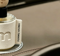 Diffuseur d'huiles essentielles en verre pour voiture, désodorisant longue durée sans alcool, porte-gobelet parfumé
