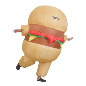 Costume gonflable de hamburger amusant et original, fabriqué sur mesure en usine, pour les fêtes costumées et les festivals - Product Image 1