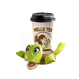 Sous-verre en plastique en forme de tortue, œil, jouet créatif et amusant, célébrité d'Internet, décoratif - Product Image 3