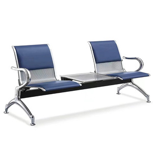 Sillas de acero inoxidable Starlight con asientos múltiples y reposabrazos para áreas de espera de aeropuertos y hospitales - Product Image 3