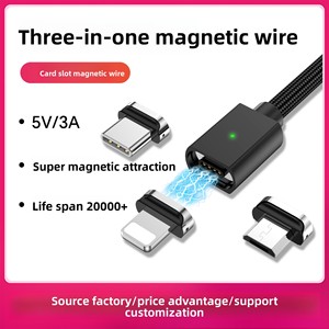 Cavo di Ricarica Magnetico 3-in-1 Intrecciato con Ricarica Rapida <span class=keywords><strong>e</strong></span> Trasferimento Dati per Telefoni Cellulari - Vendita all'Ingrosso - Product Image 3