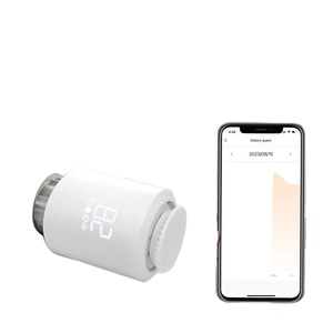 OEM Tuya intelligente valvola termostato digitale TRV ZigBee & WIFI programmabile termostato radiatore automatico per sistemi di riscaldamento a pavimento - Product Image 1