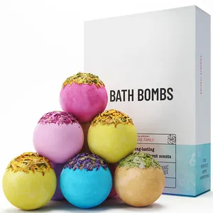 목욕 폭탄 제조 업체 2022 미용 및 개인 관리 제품 꽃 목욕 폭탄 세트
