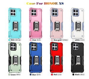 Étui de <span class=keywords><strong>protection</strong></span> intégrale de luxe pour Huawei <span class=keywords><strong>Honor</strong></span> <span class=keywords><strong>X8</strong></span>, TPU+PC, avec support anneau, antichoc, nouveau modèle de luxe pour Huawei <span class=keywords><strong>Honor</strong></span> - Product Image 2