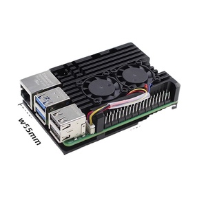 Boîtier de protection en aluminium pour Raspberry Pi 5 Modèle B 55*86mm 6 styles Coque métallique Accessoires de protection pour Pi5 - Product Image 6