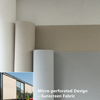 Mikroperforiertes Design Winddichter 3% Offenheitsgrad Markisen-Vorhang PVC-beschichtetes Netz Sonnenschutzgewebe Rollogewebe Hersteller