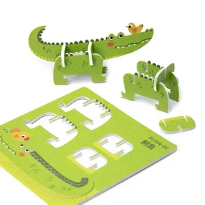 Kinderen Educatief Speelgoed 3d Puzzel Aanpassen Eva Foam Puzzel Thema Papier Puzzel Set Educatief Speelgoed Kinderen 3d Puzzels
