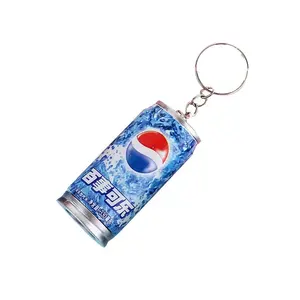 Creative stationery, plastic cartoon, expandable advertising, customized mini ballpoint pen with keychain