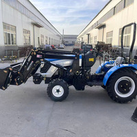 Certifié CE Best-seller en Chine Mini tracteur compact 25-50 hp pour l'agriculture et la ferme avec chargeur frontal