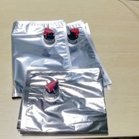 Sac en aluminium imprimé sur mesure en boîte (BIB) de 1L à 220L avec valve papillon pour l'emballage de vin, jus, huile alimentaire et liquides