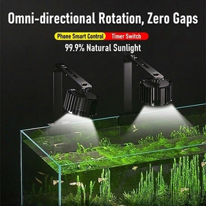 Lampada LED per <span class=keywords><strong>Acquario</strong></span> JSD DR-F090 a Spettro Completo con Zoom, Controllo APP, Raffreddamento in Alluminio per Acquari d'Acqua Dolce e Salata, Piante e Arowana - Product Image 3